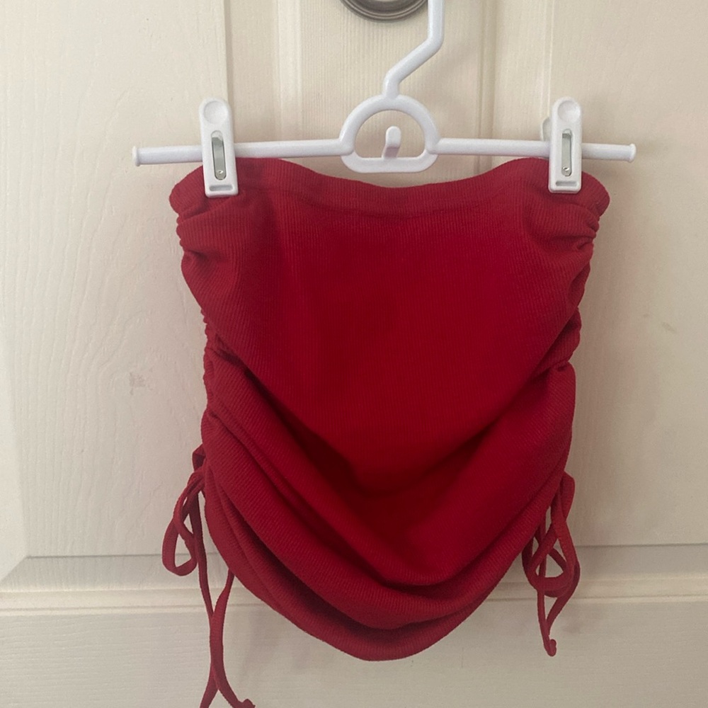 Ruched mini skirt